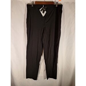 Runcati Mens Black Tapered Lightweight Elastic Waist Pants G6R953 Size Large NWT